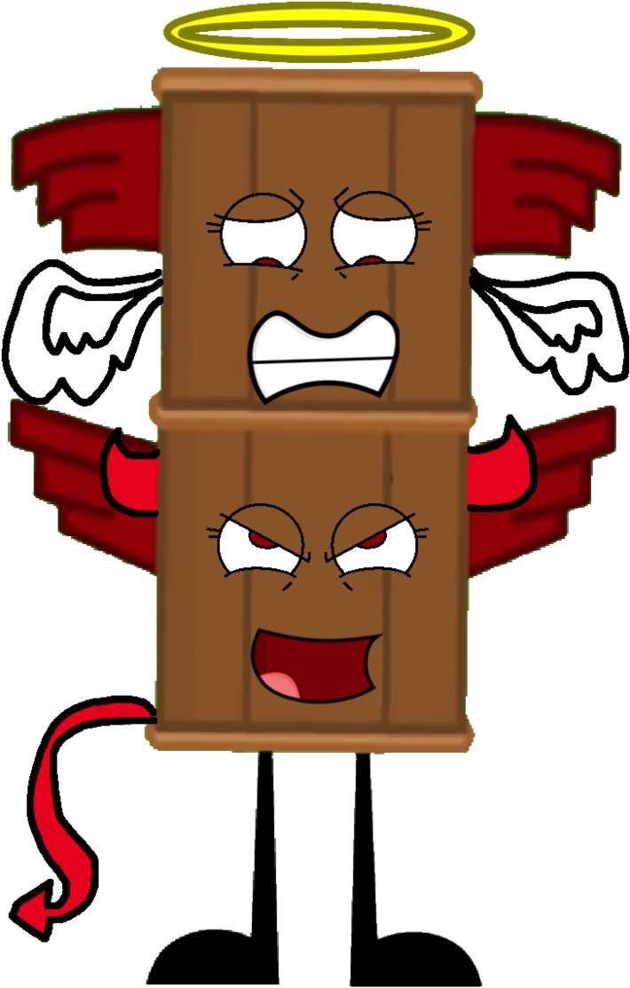 Tiki As A Devil/angel Vector By Kindraewing - Devil (713x1121)