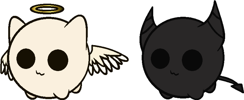 Mew Mew Angel And Devil Pack By Nethernightfall - Cartoon (884x378)