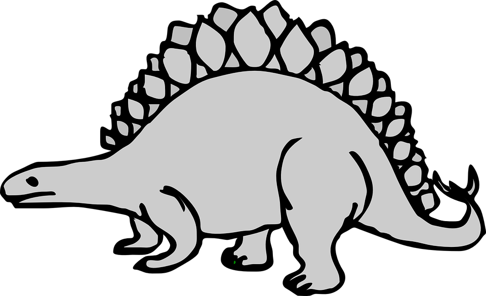 Stegosaurus Clipart Fossil - Dinosaur Clipart (960x585)