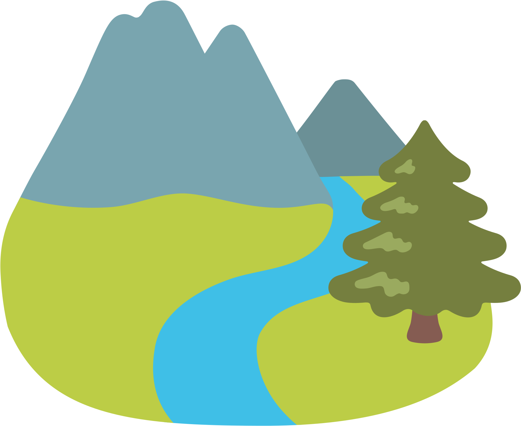 Open - Emoji Tree Png (2000x2000)