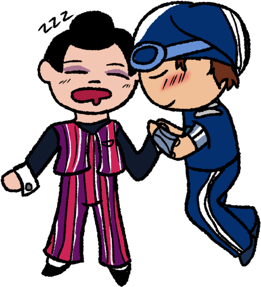 Sleepy Sportarobbie By The Smile Giver - Cartoon (600x617)