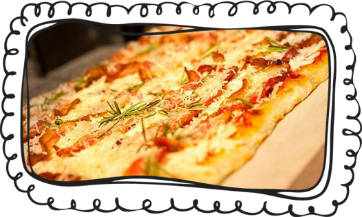 We Offer Five Signature Pizzas Or You Can Top Your - Tarte Flambée (526x315)