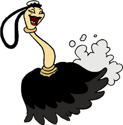 *beauty And The Beast - Clip Art Feather Duster (450x449)