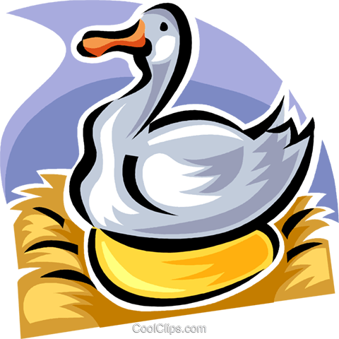 Cute Duck Cartoon Holding Golden Egg Royalty Free Cliparts - Goose That Laid The Golden (480x480)