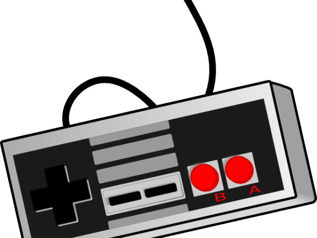 Gamepad Clipart Nintendo - Video Game Controller Clipart Png (640x480)