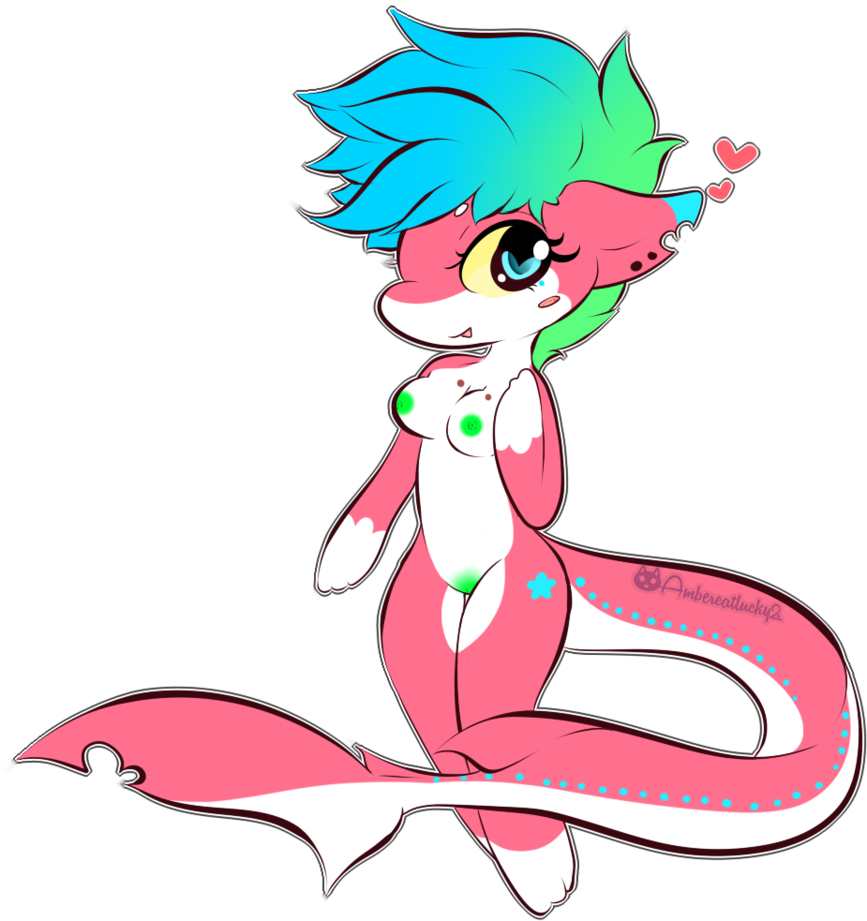 Pink Shark By Ambercatlucky2 - Pink Shark (867x921)