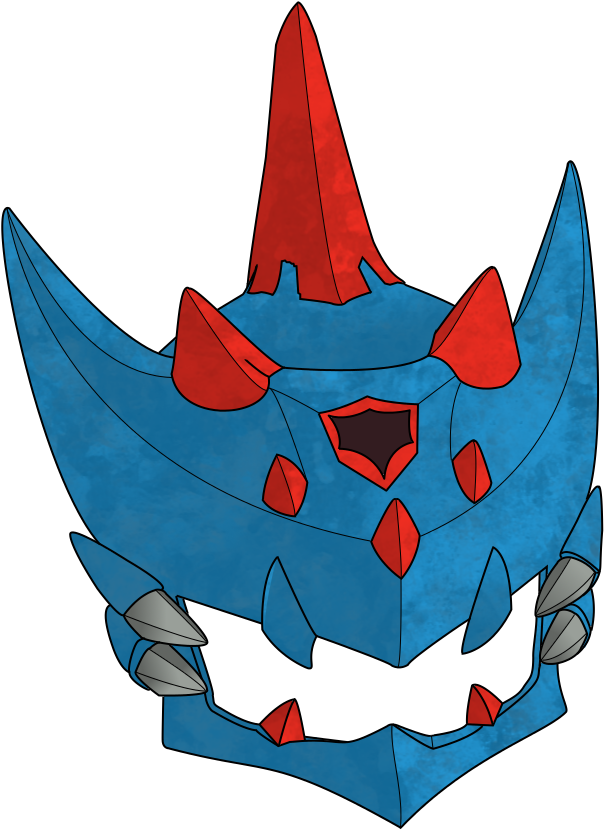 [monster Hunter] Lagiacrus Armor Head By Darkewne - Monster Hunter Blue Armor (739x890)