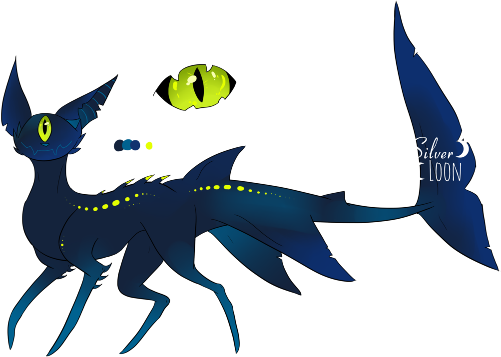 Deep Dark Shark ~cyclot Ota~ [closed] By Silverloon - Cartoon (1065x750)