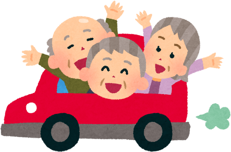 Old Age Home Caregiver Nursing Home 施設 - 高齢 者 ドライブ イラスト (890x684)