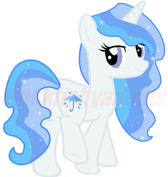 My Little Pony Unicorn Horse Water - Cartoon (628x661)