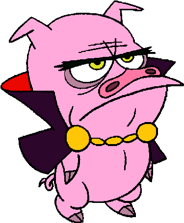 Dave The Barbarian Clip Art - Dark Lord Chuckles The Silly Piggy (380x462)