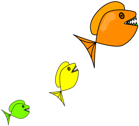 Peixes Coloridos - Small Clip Art Fish (500x500)