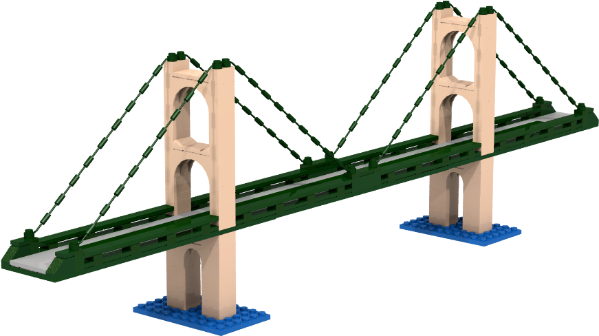 Lego Ideas Product Ideas Lego Bridge Project - Lego Mackinac Bridge (1366x768)