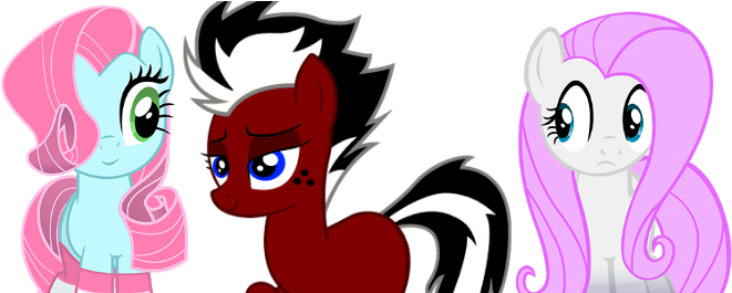 Double Team, Friends, Happy, Jimbo, Oc, Oc Only, Recolor, - My Little Pony: Friendship Is Magic (680x264)