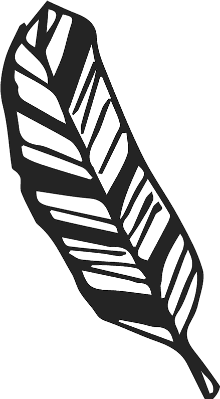 Sketched Feather Leaf Rubber Stamp - Sketched Feather Leaf Rubber Stamp (800x800)