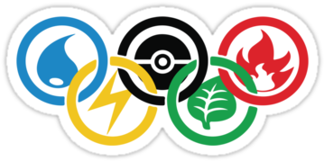 Pin Vote Logos Clip Art - Pokemon Logo Olympics (375x360)