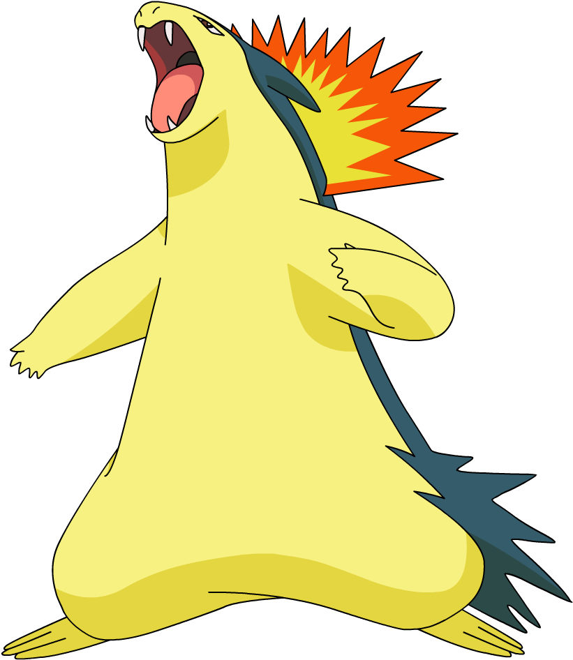 Typhlosion Pokemon Png Image - Pokemon Evolucion De Cyndaquil (865x1000)