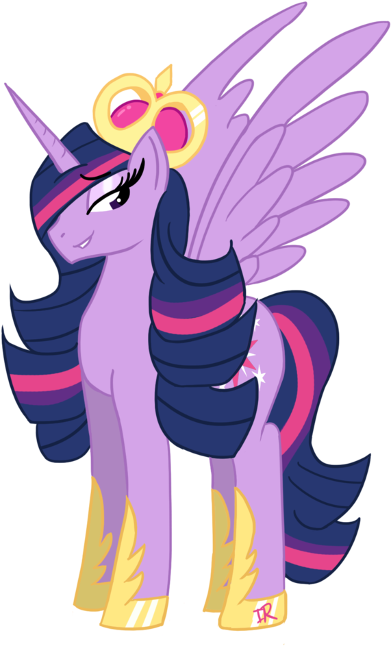 Alicorn, Alternate Hairstyle, Artist - Cartoon (631x1024)