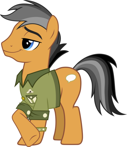 Outlaw4rc, Clothes, Crossed Hooves, Hat, Quibble Pants - Mlp Vectors (518x600)