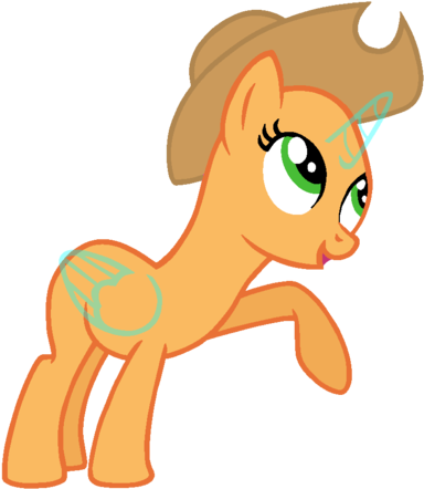 Mlp 39 By Shiibases - My Little Pony Base Applejack (400x455)