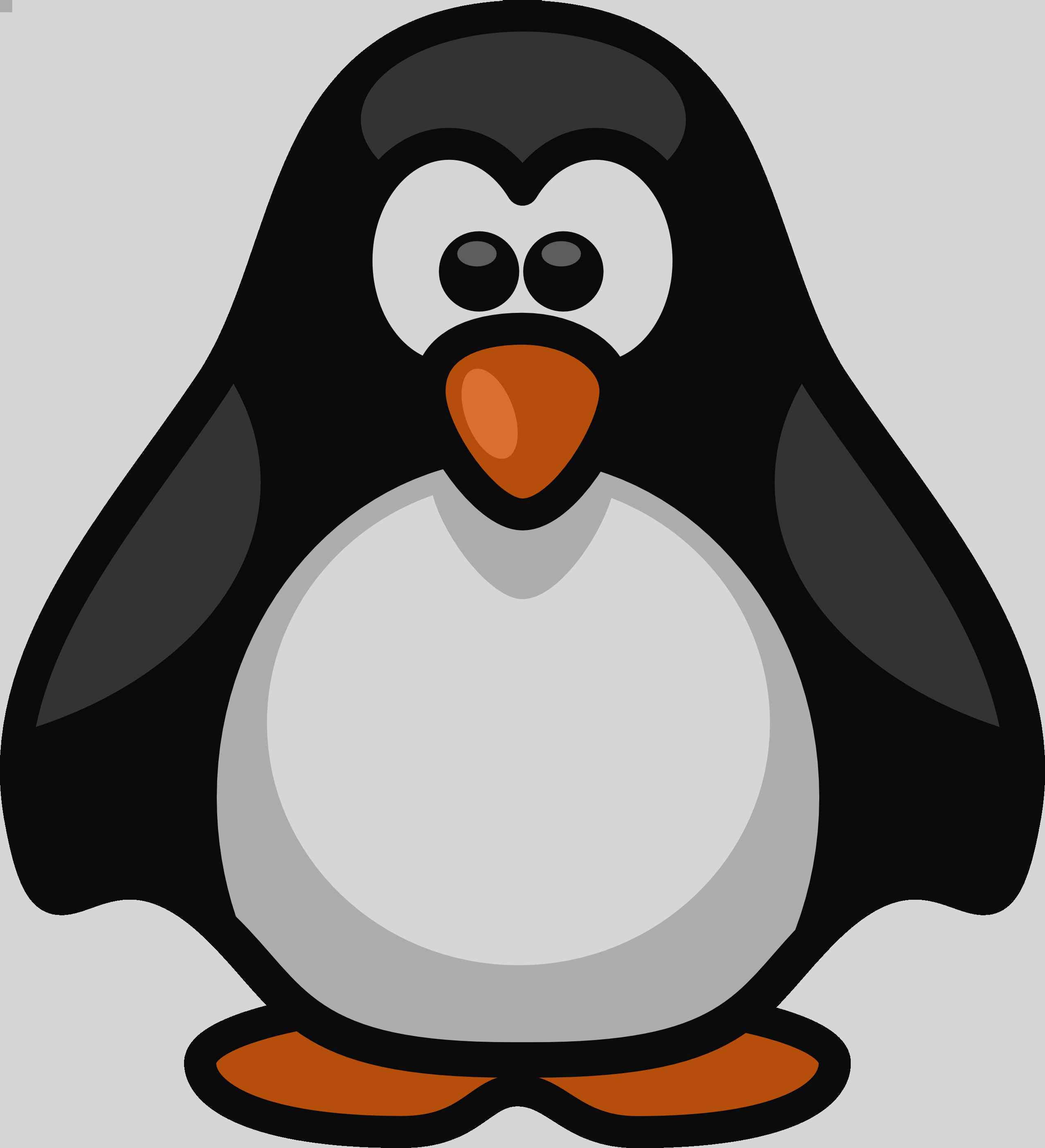 Cute Penguin Clip Art (2555x2807)