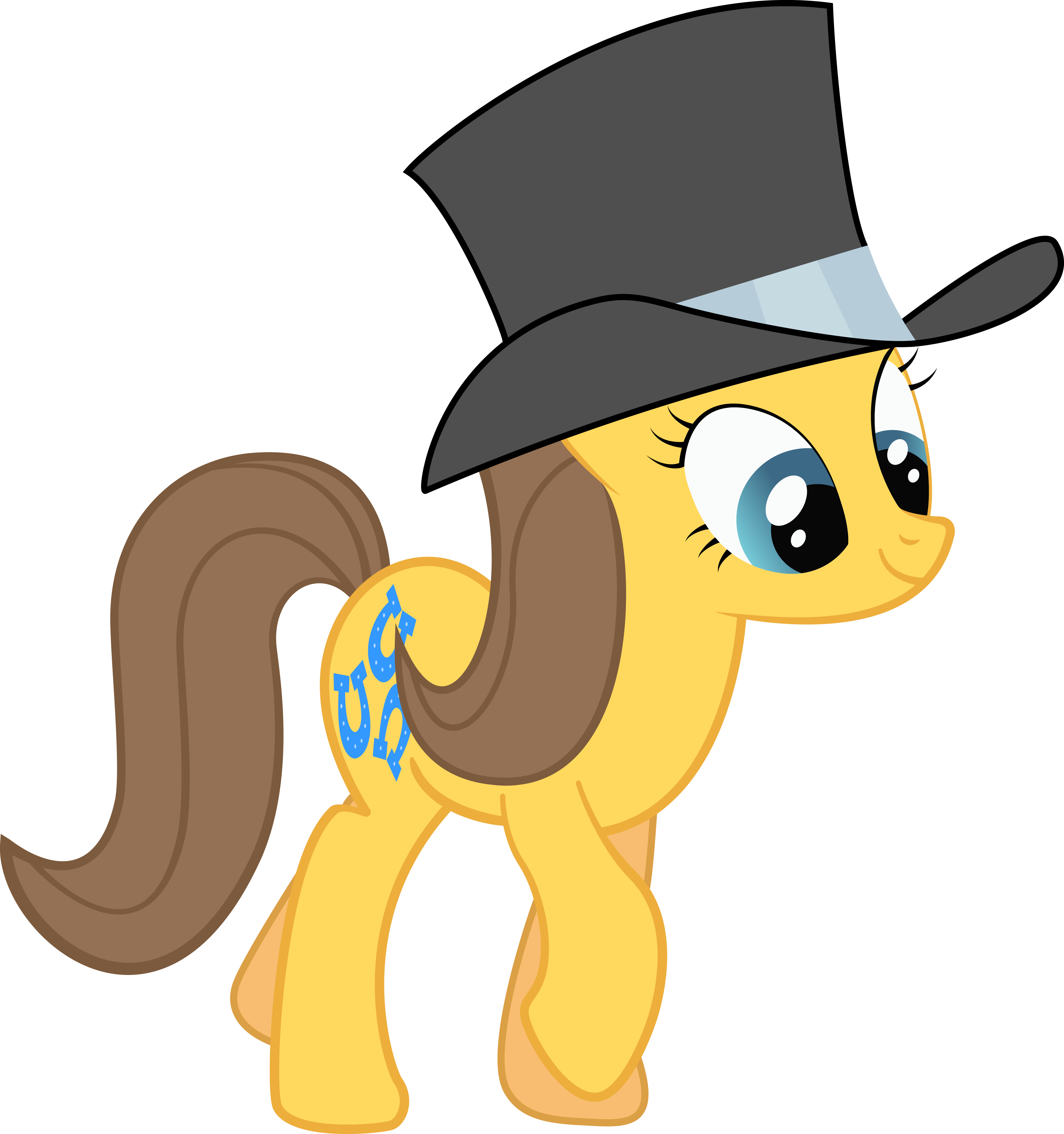Toffee (updated) By Fuzzywuff - Mlp Cowboy Hat (4000x4264)
