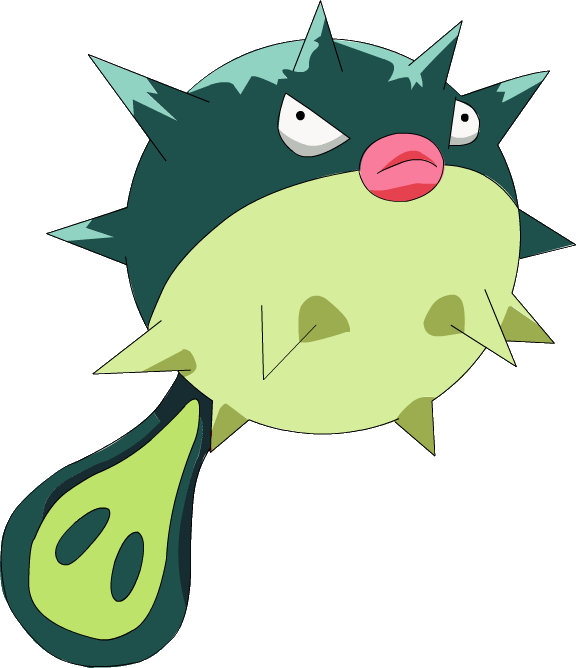 211qwilfish Os Anime - Most Unpopular Pokemon (577x668)
