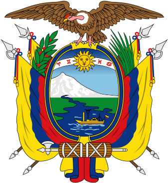 Ecuador Coat Of Arms - Ecuador Flag Coat Of Arms (336x379)