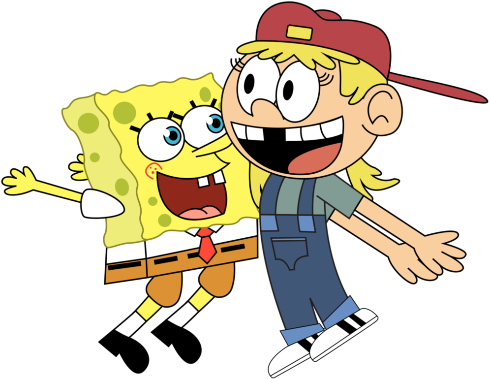 Lana And Spongebob By Wildstar27 - Digital Art (1010x792)