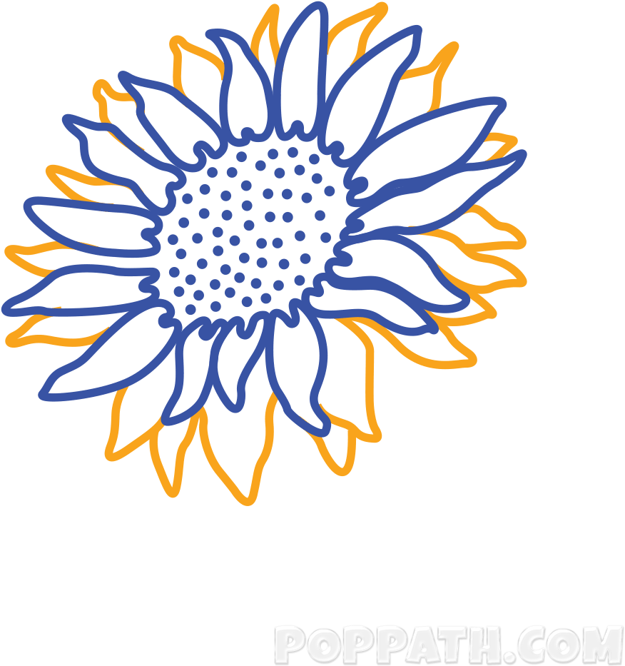 With A Free Hand, Draw Various Cone Shaped Figures - Flower (1000x1000)