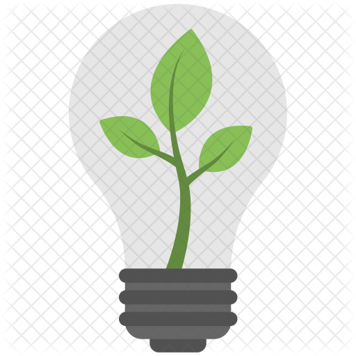 Lightbulb Plant Icon - Incandescent Light Bulb (512x512)