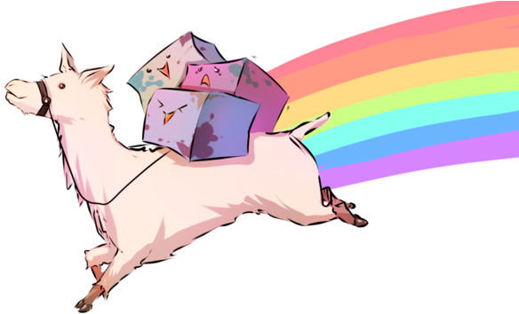 Llama And Artblocks By Moni158 - Llama Channel Art (600x362)