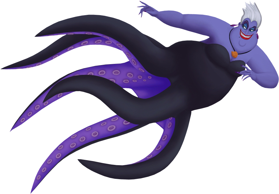 Kingdom Hearts Ii - Ursula Little Mermaid (1024x797)