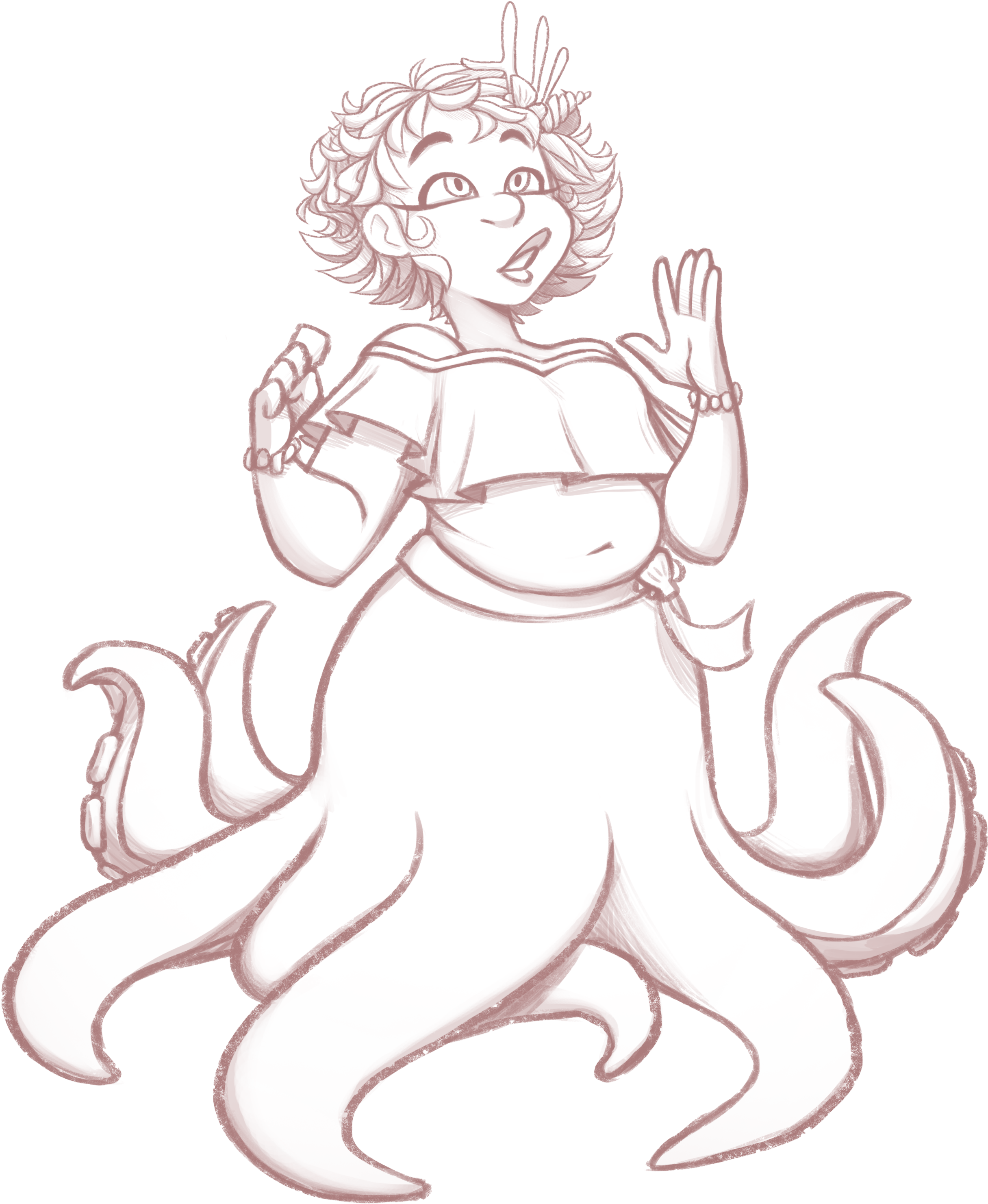 Ursula Doodle By Thezodiaclord Ursula Doodle By Thezodiaclord - Illustration (2560x3200)