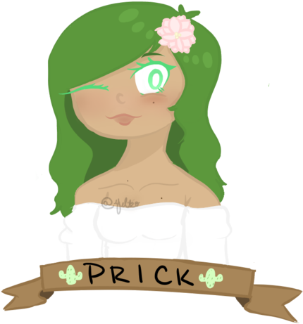 Shhh Im Alive// Some Cactus Chick Doodle By Yeliko - Cartoon (1024x768)