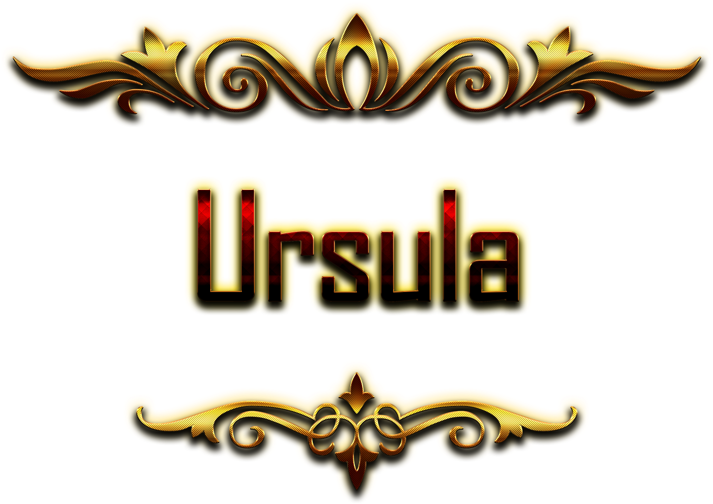 Ursula Decorative Name Png - Raman Name (1440x1020)