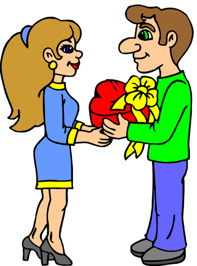 Valentine's Day Free Clip Art - Lover Clip Art (400x540)