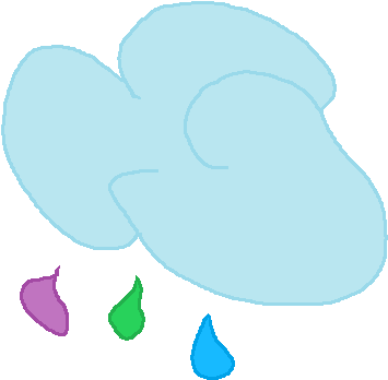 Rainy Weather Cutie Mark By Wigglypoodles - Rainy Weather Cutie Mark By Wigglypoodles (432x437)