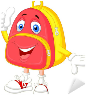 Aufkleber Nette Tasche Cartoon Mit Daumen Nach Oben - Thumb Signal (400x400)