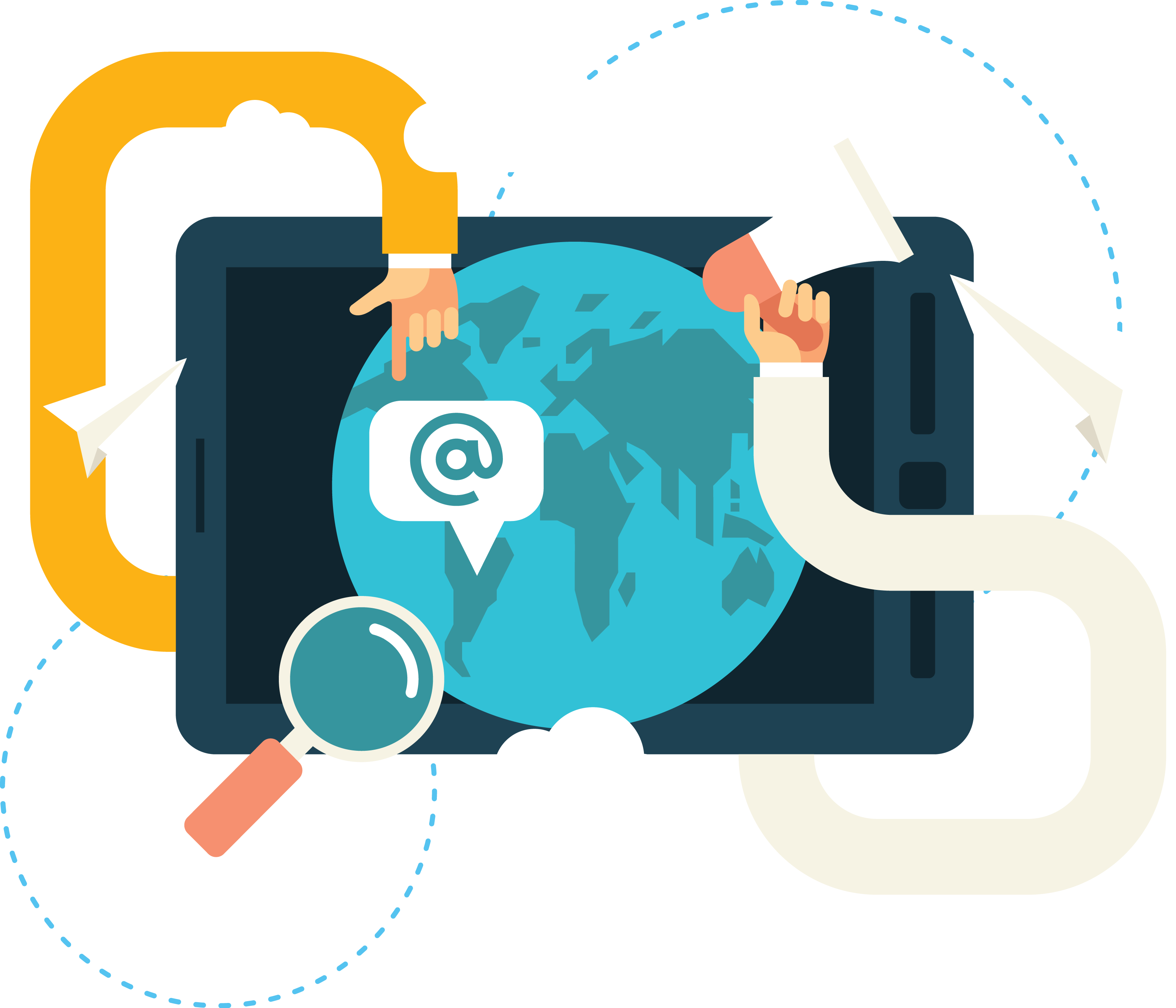 Social Media Marketing Mass Media Digital Marketing - Mass Media Png (3260x2794)