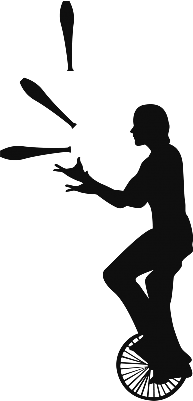Silhouette Circus Juggling - Circus Silhouette (800x800)