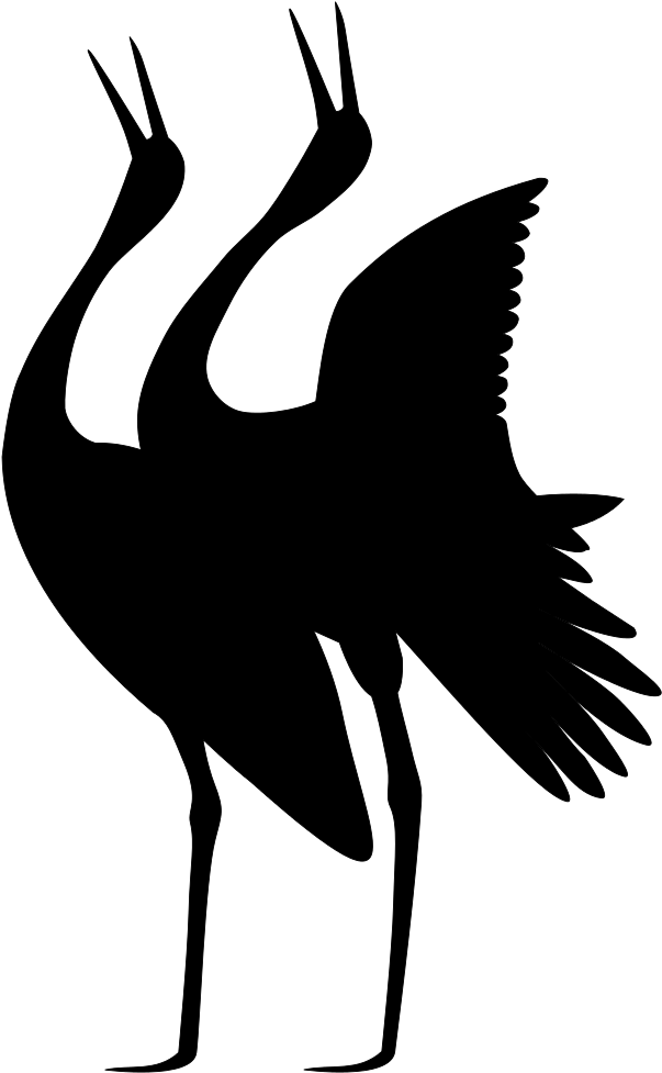 File - Sarus Duet - Svg - Crane (717x1102)