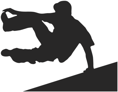 Parkour Jumping Silhouette - Parkour Png (512x512)