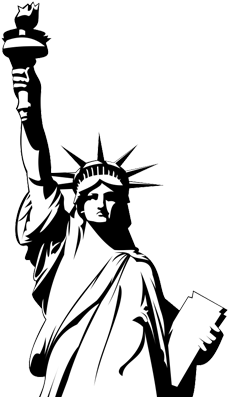 About New Yorker - Statue Of Liberty Drawing (400x400)