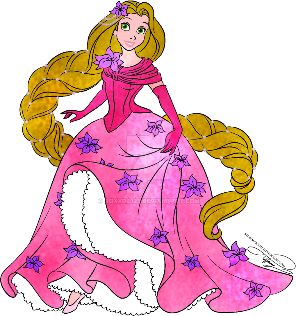 Glamorous Fashion Rapunzel By Roxyro123 Glamorous Fashion - Illustration (1024x1146)