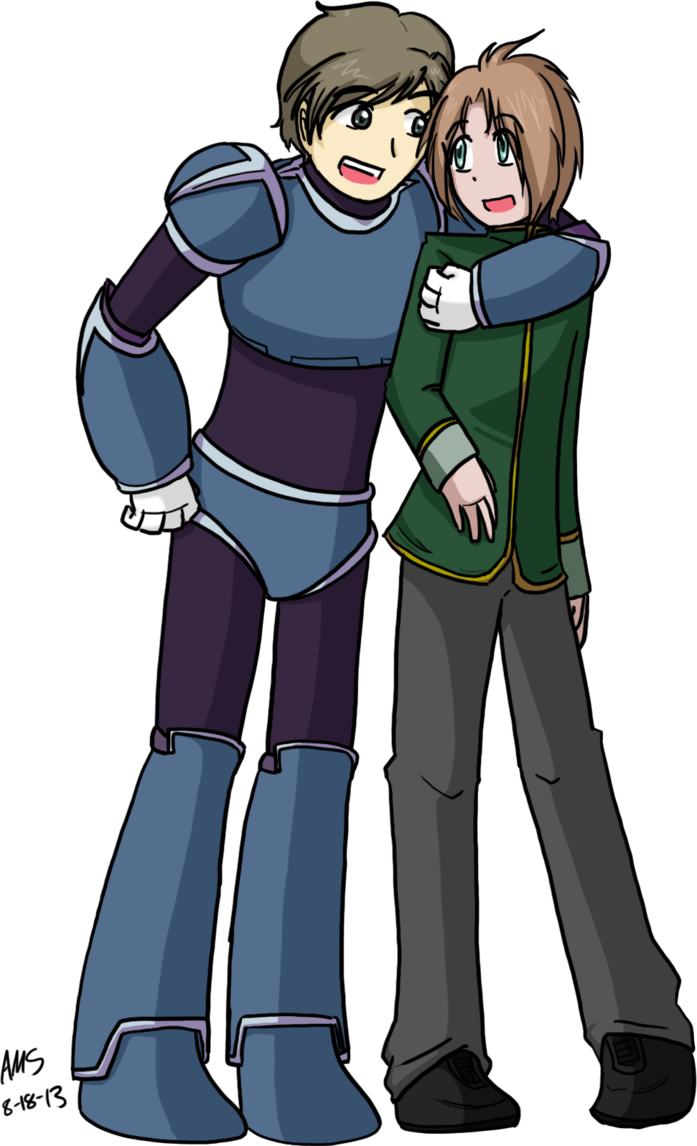 Arm Hug By Mandy-kun - Cartoon (697x1146)