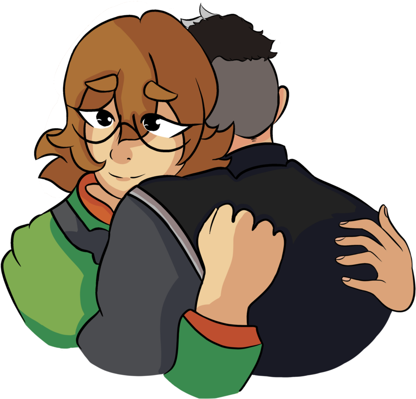 Space Dad Hugs By Existingem - Cartoon (872x915)
