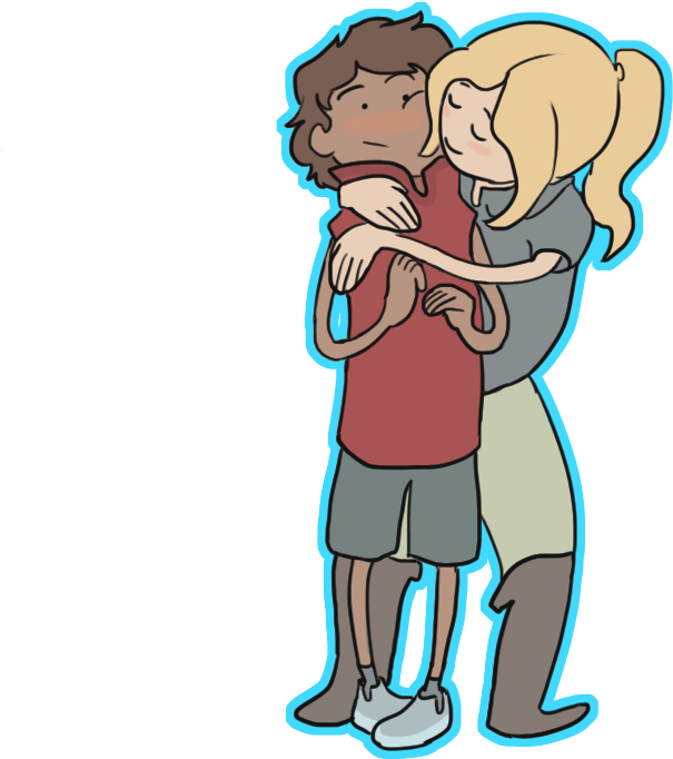 Adventure Hug By Silvermender - Cartoon (693x819)