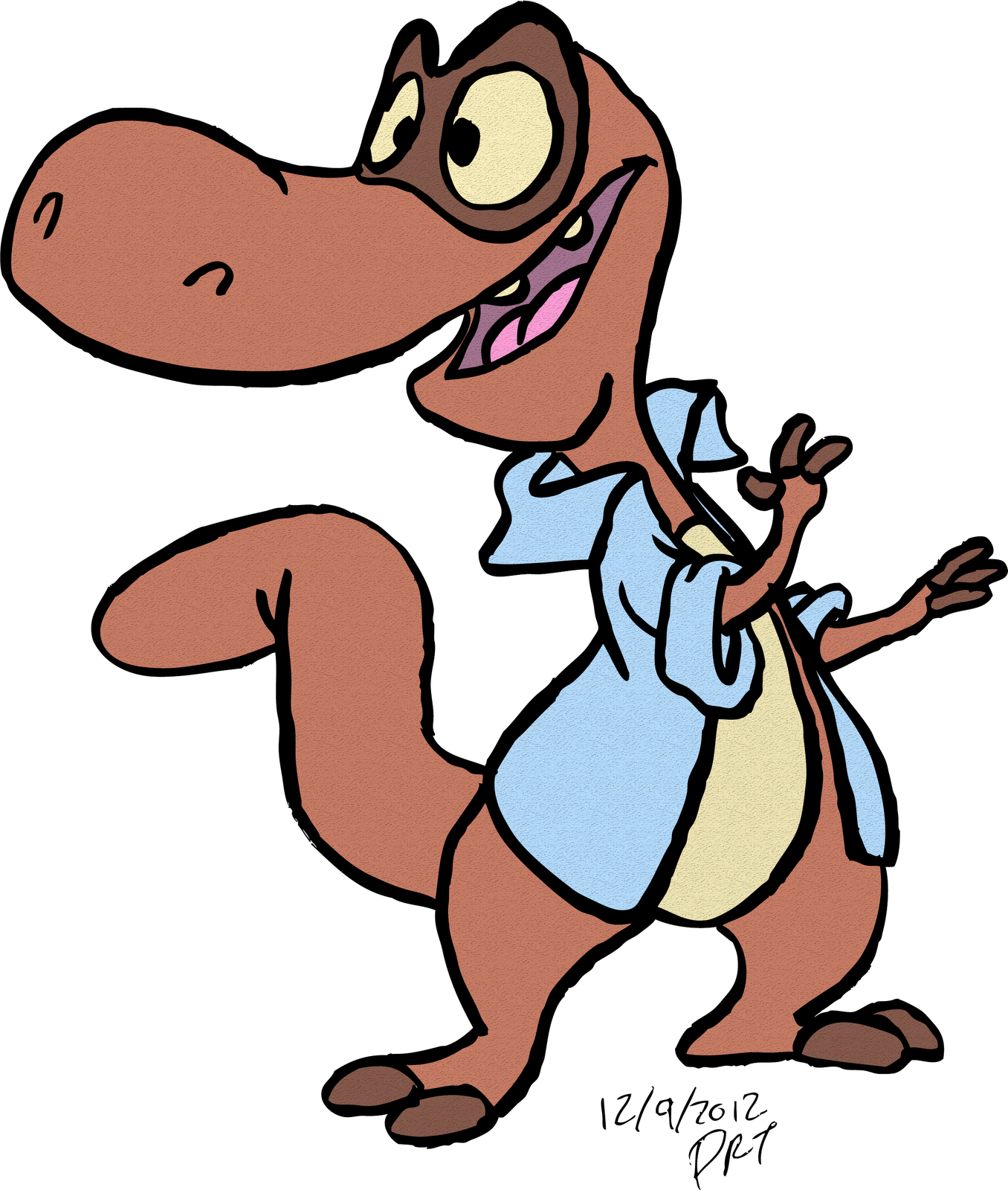A New Character Timothy The Tyrannosaurus Rex - Cartoon (1356x1600)