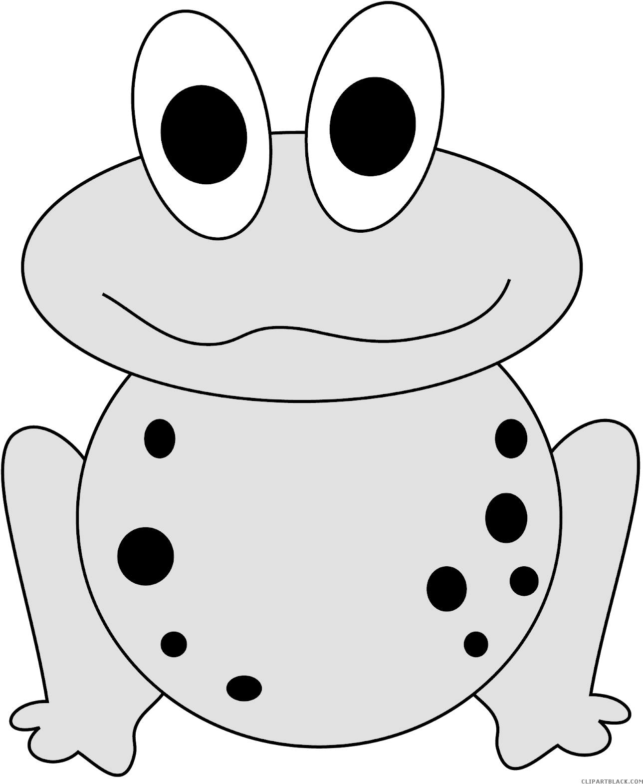 Frog Animal Free Black White Clipart Images Clipartblack - Frog Vector Png Silhouette Free (1309x1600)